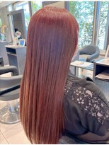 アース 南福島店(HAIR&MAKE EARTH) ブリーチなしのダブルカラー×ピンク