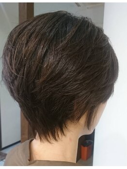 ヘアー ルシェルシェ(hair recherche)の写真/<道徳駅徒歩約5分>特別な調合のファッションカラーでしっかり白髪が染まる◎流行の透明感のあるカラーに★