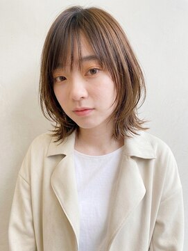 ブロッサム 東武練馬店(Blossom) 前下がりベージュショート×外ハネ◎簡単スタイリング小顔効果