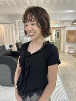 フォンセ(fonce)&nbsp;ロングからボブパーマ。可愛くなりすぎたくない大人かわいいボブ