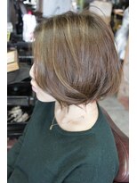 オーバーキャプテンネイキッド(OVER CAPTAIN NAKED)&nbsp;ラウンドボブ×立体ハイライトＭＩＸ