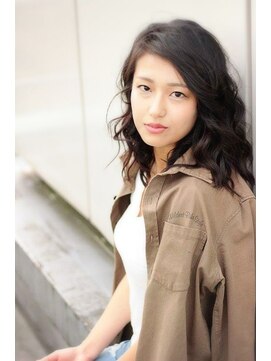 ヘアサロンエムフィス 池袋東口(HAIR SALON M Fe's) 黒髪でもこなれ感が出るロブ