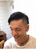 男らしい!ワンブロックパーマスタイル