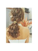 梅田ヘアセットサロンリッコ/ローポニーテール