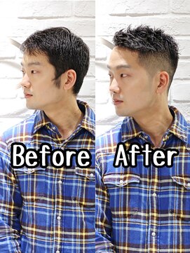 ヨシザワインク プレミアム 横浜 桜木町店(YOSHIZAWA Inc. PREMIUM) 【ヨシザワ横浜】ビフォーアフター20代30代刈り上げツーブロック