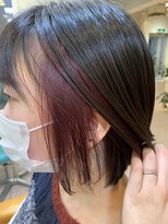 美容室 ダルテ(d'Arte) カシスピンクインナーカラー♪