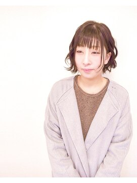 ヘアー キュート(hair CUtE) 重軽！平巻きウェーブのボブショート！