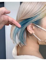 クラルス バイ アルティナ 溝の口店(Clarus by artina)&nbsp;ミントアッシュ×ホワイトミルクティー×透明感×ロブヘア