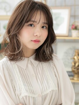 カバーヘア ブリス 志木南口駅前店(COVER HAIR bliss) 外国人風イヤリングカラーエアリーミディa志木20代30代40代