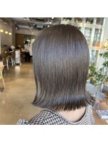 オーガニック リブ 川越(organic+live)&nbsp;２０代３０代大人可愛いアッシュグレージュ外ハネボブ