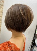 デザインカラー/レイヤーカット/ウエットヘア/オリーブベージュ