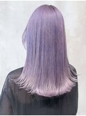アイスラベンダー_チェリーブラウンフェミニンロング_ba402802