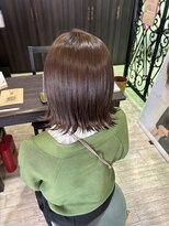 マイ ヘア デザイン 岡崎(MY hair design)&nbsp;前髪/マチルダボブ/ピンクベージュ/インナーグレージュ/岡崎