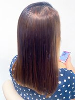 美容室フルール&nbsp;20代30代40代ココアブラウン髪質改善カラー艶感ストレート