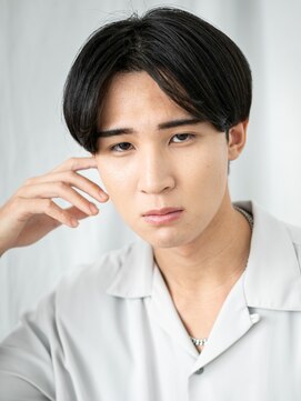 メンズヘア ビーセカンド 草加店(MENS HAIR B-2) ネイビーブラックでビジネスシーンも◎マッシュショートE草加