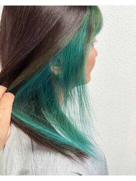 ジェナ(Jena) インナーカラー×green