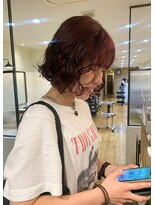 カグヤヒメ ドゥイ(kaguyahime doui) ボブパーマ×暖色カラー