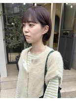 オグジュアリー 表参道(aux.) ミニボブ×ラベンダーピンク