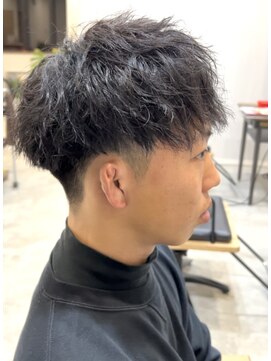 ラフ(LAFF) ソフトツイスパ/パーマ/緩めツイストスパイラル/メンズ