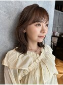 メルティカラーフェミニンロング似合わせカット