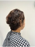 クセを活かした大人パーマショート