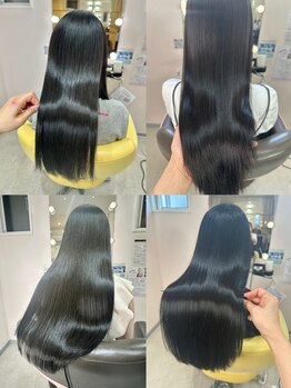 メゾン(MEZoN)の写真/【髪質改善】他店で断られ諦めかけている方に◇独自配合の韓国縮毛メニューで理想のうる艶髪を叶えます！