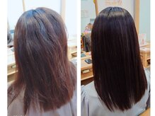 アイビー(Ivy)の雰囲気（before→after髪質改善 無添加美容液シャンプー使用例 艶々！！）