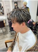 メンズカット・ハイライト・ケアブリーチ・眉毛カット・韓国風