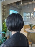 ミディアム　ボブ　丸み　美髪