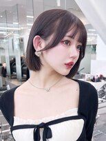 アイティーバイアルバム 下北沢店(IT by ALBUM)&nbsp;ボブショートグレージュおくれ毛韓国ヘア_F20508
