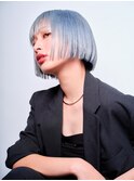 切りっぱなしボブ×ペールブルー