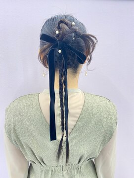 カチモリ/編み垂らし/ヘアセット/イベント