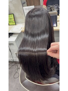 ラベンダーブラウン/暗めカラー/髪質改善