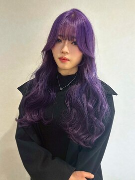 アリープパロット(ALEAP parrot) ブリーチカラー/ライトパープル/レイヤーロング