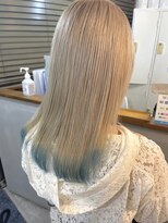 ルートヘアー(Root Hair)&nbsp;ブリーチ/ホワイトベージュ/ダブルカラー/八尾