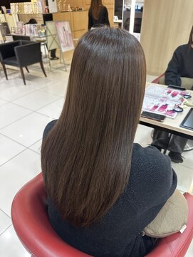 フェイス 伊勢原(FACE。) 【伊勢原】赤み消し透明感カラー+グレージュオリーブカラー