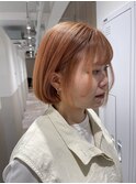 オレンジベージュボブ