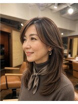 スリル ヘア アンド ネイル デザイン 恵比寿店(sulir hair and nail design)&nbsp;大人美人レイヤー×ナチュラルCカール