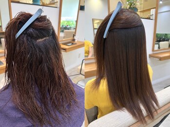 ジャドール(J'ADORE)の写真/髪に優しい酸性ストレート取扱い店/クセ毛やダメージ毛でケアを諦めた方にも◎好印象間違いなしのスタイル