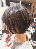 REAL SALON WORK~大人かわいい小顔ひし形ショートボブ