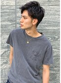 ナチュラルツーブロックアップバング