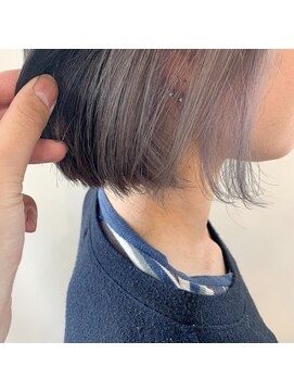 オル(Olu) 【MASAYA】イヤリングカラー×ホワイトグレー