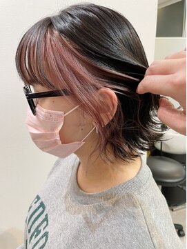 グーフィートーキョー 銀座(Goofy Tokyo) Goofy銀座/フェイスフレーミング/コーラルピンク/インナーカラー