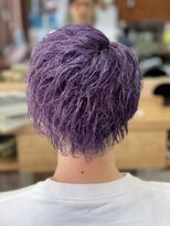 メンズヘアーサロン スウェル(Men's Hair Salon SWELL) 城南区　七隈　耳掛けパープルカラー