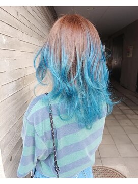 パープル(purple) グラデーションブルー