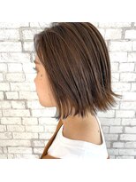 ニューヨークニューヨーク テラッソ姫路店(NYNY) 大人可愛い20代30代40代前下がりショートボブ切りっぱなし