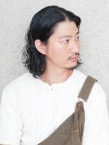 にもう&nbsp;メンズロング × スパイラルパーマ