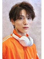 韓国マッシュコンマバングツーブロックセンターパートコンマヘア
