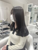 ザックギンザ(ZACC ginza)&nbsp;地毛風グレージュ/顔周りレイヤー/ワンカール/艶髪