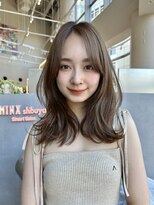 ミンクス渋谷スマートサロン(MINX shibuya smart salon)&nbsp;ミディアムレイヤーくびれセミロング顔まわりカット